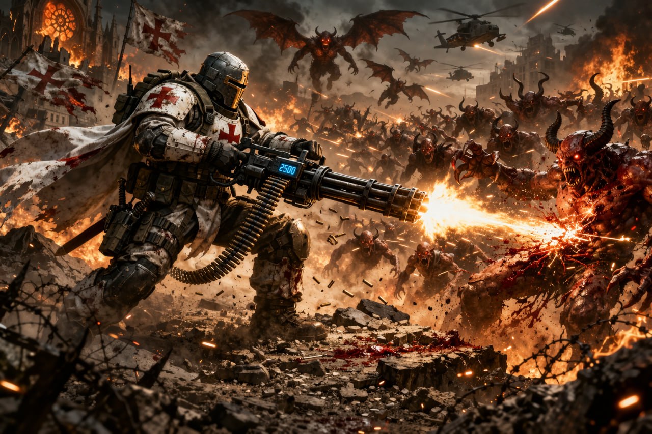 Demonic Crusader & Gunman - FPS en navegador de L33t Pro Studio